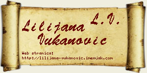 Lilijana Vukanović vizit kartica